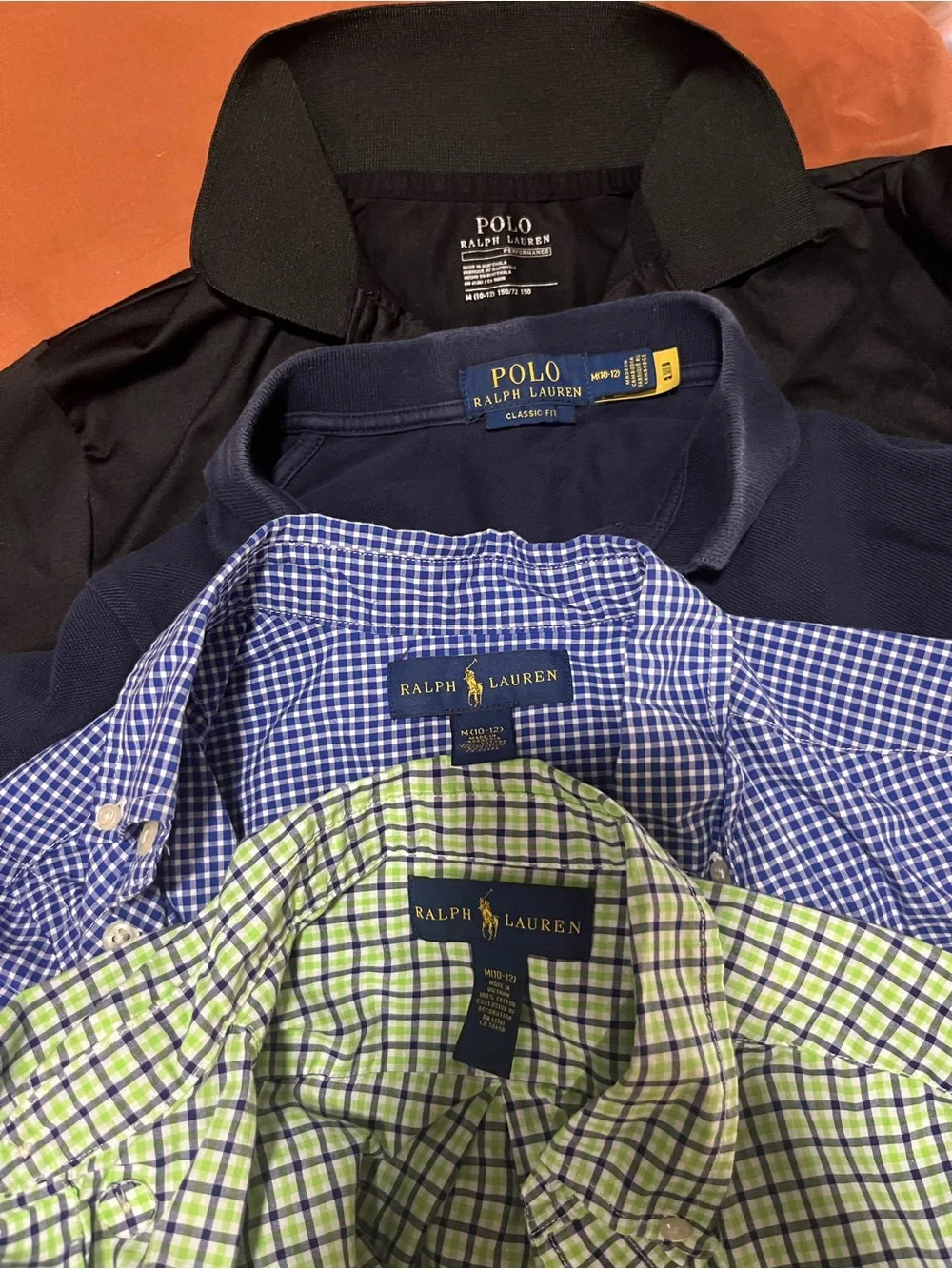 Ralph Lauren Blue and Navy Button-Down & Polo (4 total)